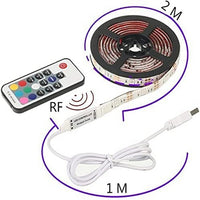 Kit Ruban LED RGB pour Bureau & TV - USB avec Télécommande (2 Mètres)